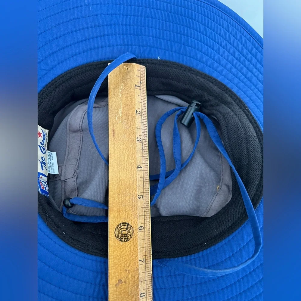 The Game Blue Wave Booney Hat UPF 30 adjustable Dark Gray Royal Blue Ultralight